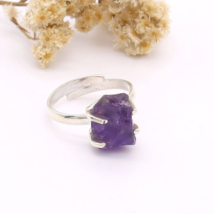 Amethyst Rough Ring 