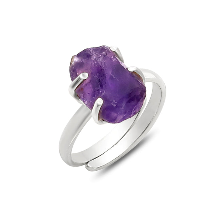 Amethyst Rough Ring 