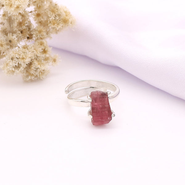 Tourmaline Rough Ring (Adj.)