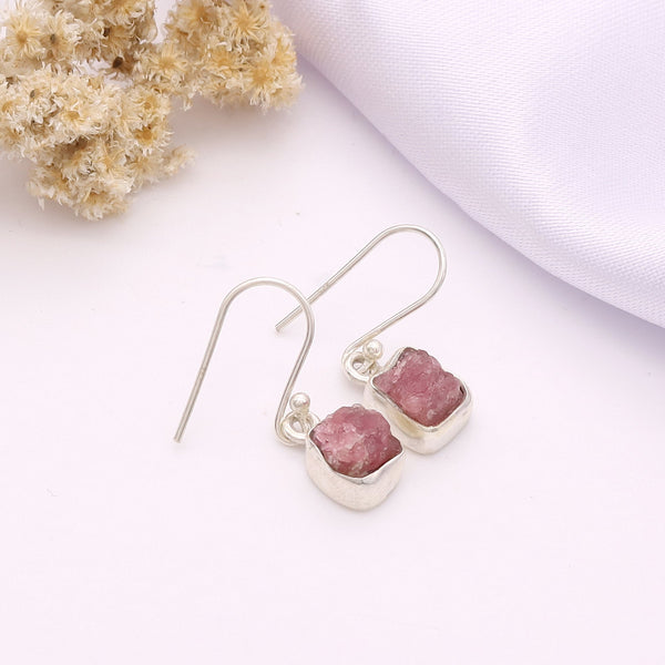 Tourmaline Rough Earring