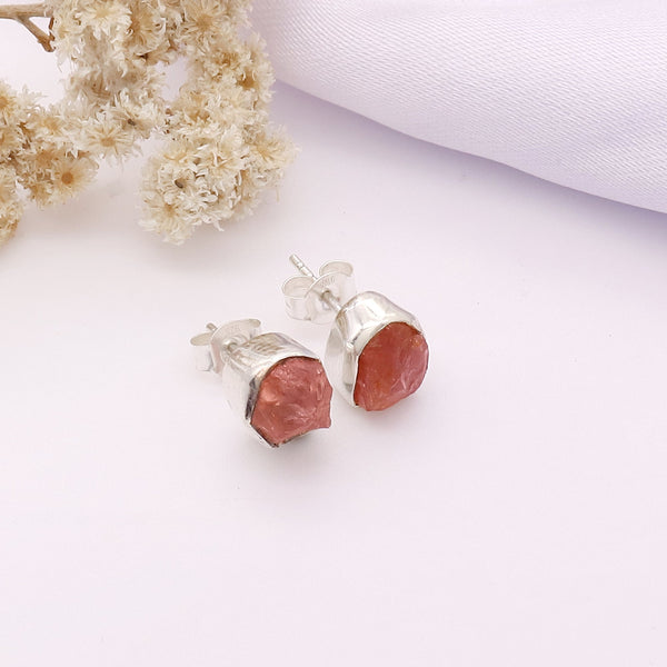 Rose Quartz Rough Stud