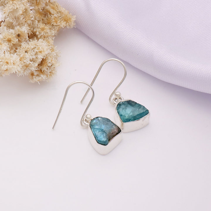 Apatite Rough Earring