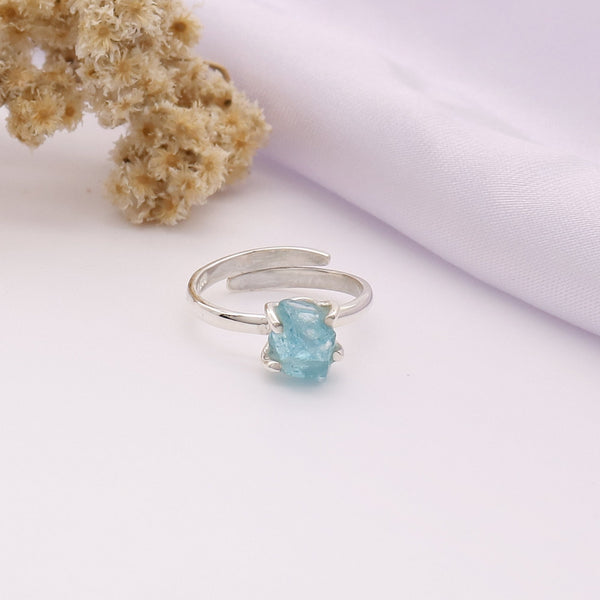 Neon Apatite Ring (Adj.)