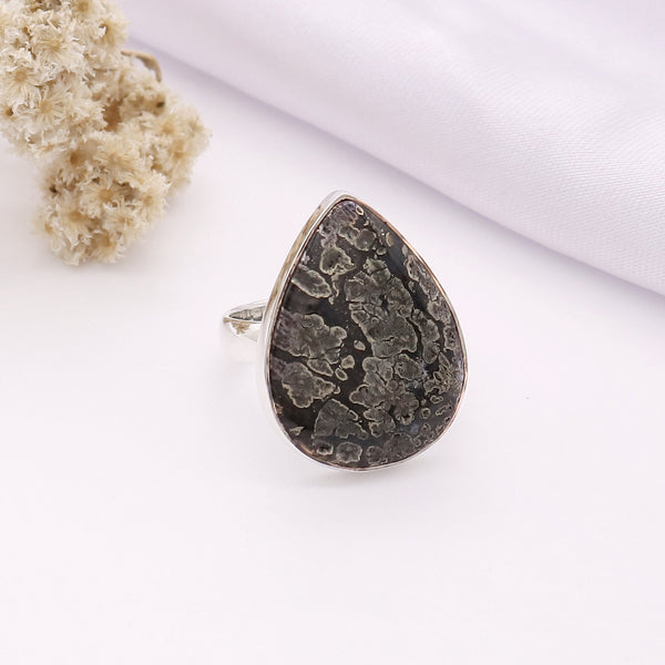 Leaf Pyrite Ring