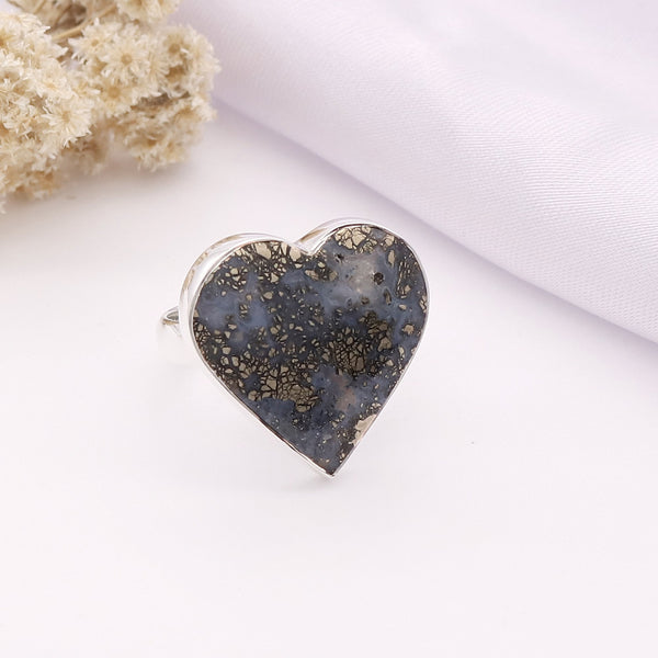 Leaf Pyrite Ring