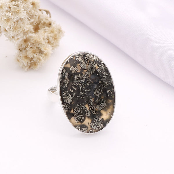 Leaf Pyrite Ring