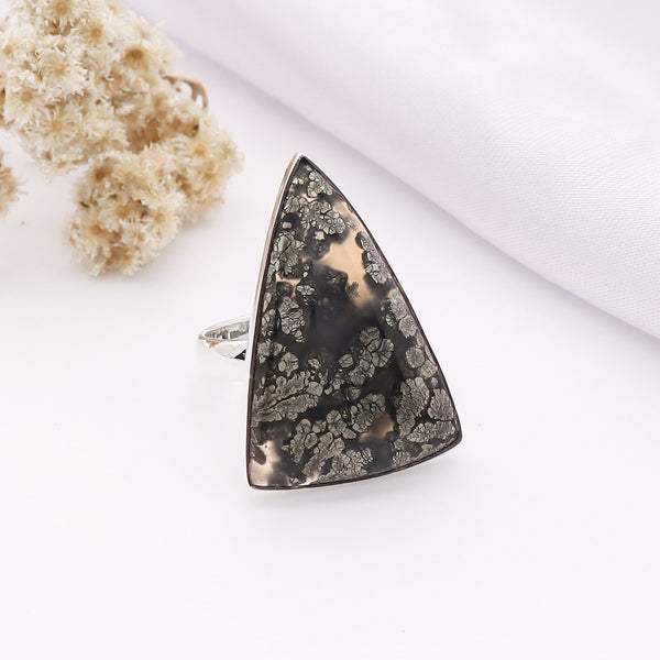 Leaf Pyrite Ring