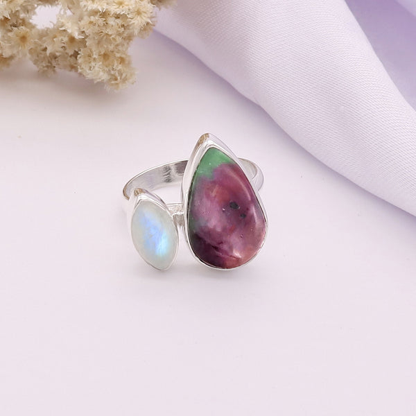 Ruby Zoisite Ring