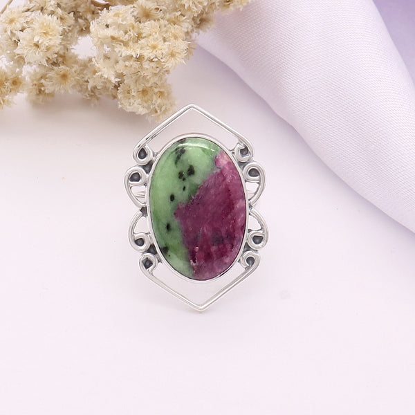 Ruby Zoisite Ring