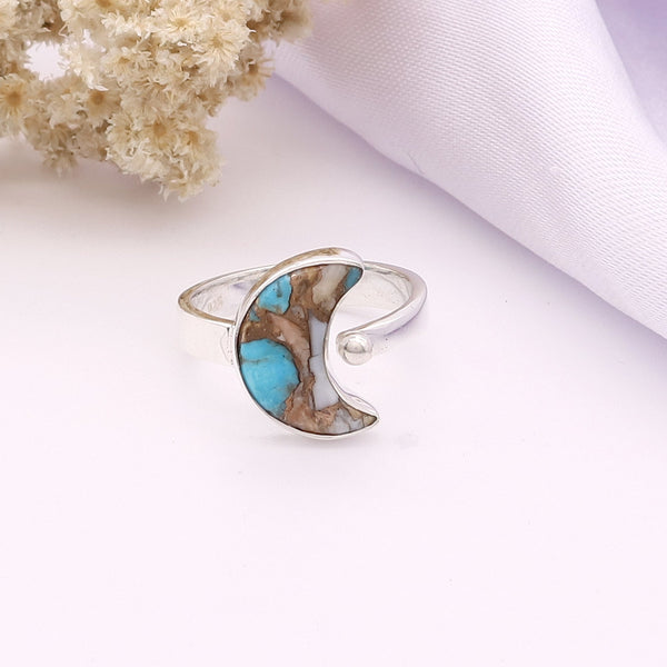 Oyster Turquoise Ring (Adj.)