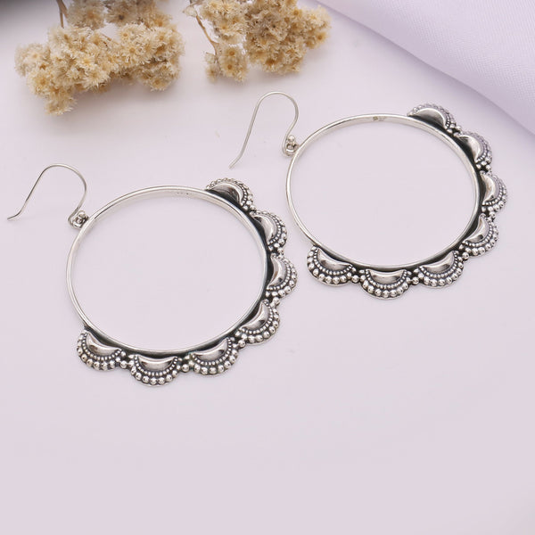 Plain Silver Earring