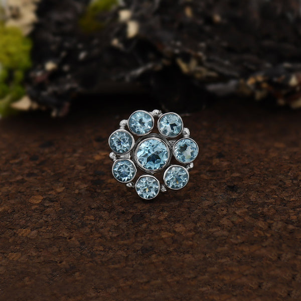 Blue Topaz Ring (Adj.)