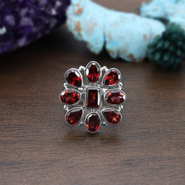 Garnet Ring (Adj.)