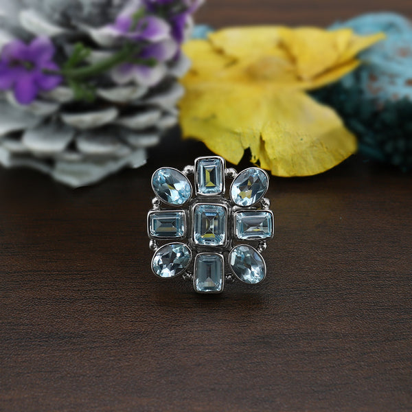 Blue Topaz Ring (Adj.)