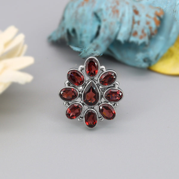 Garnet Ring (Adj.)