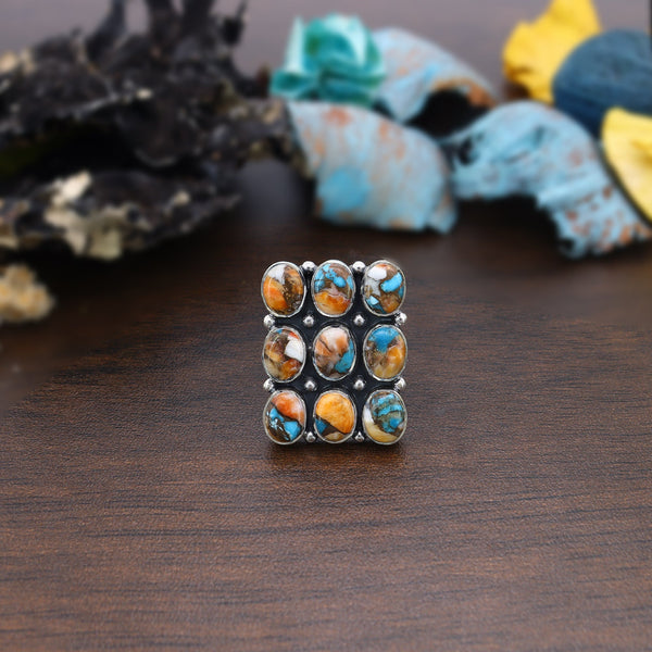 Oyster Turquoise Ring (Adj.)