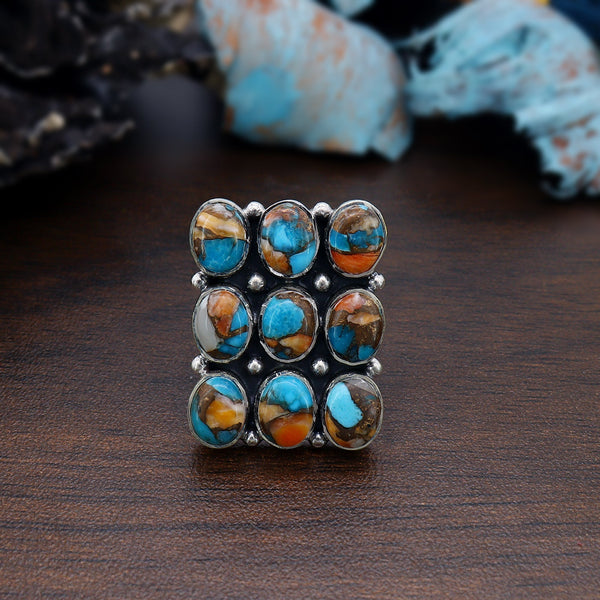 Oyster Turquoise Ring (Adj.)