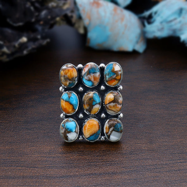 Oyster Turquoise Ring (Adj.)