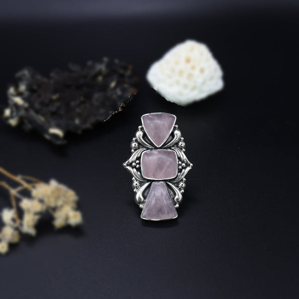 Rose Quartz Ring (Adj.)