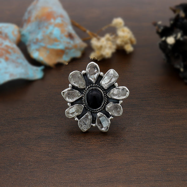 Black Onyx Ring (Adj.)