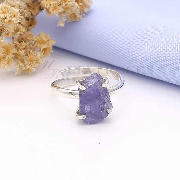 Tanzanite Rough Ring (Adj.)