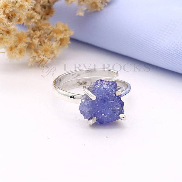 Tanzanite Rough Ring (Adj.)